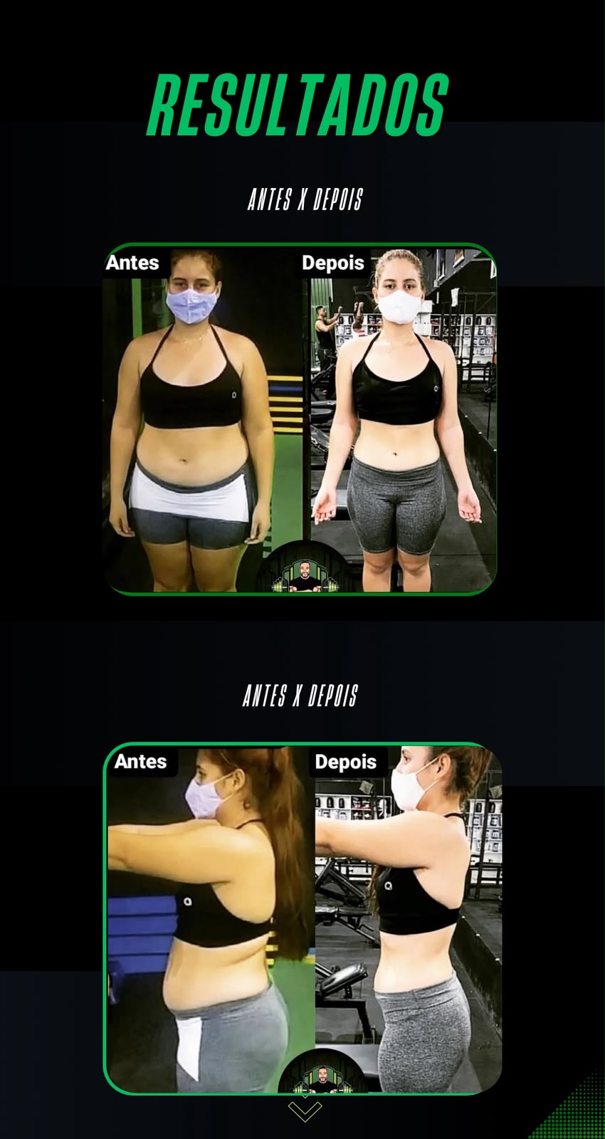 Resultado real 7 - Mudança completa de estética e performance física com acompanhamento de elite